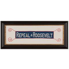 "Repeal 18th Amendment" F.D.R Armband Supporting the Repeal of Prohibition