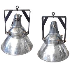 Large Japanese Industrial Lights