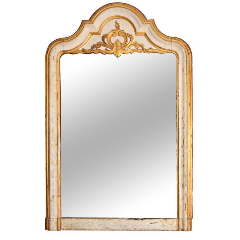 Large-Scale Arched Trumeau Mirror, circa 1850