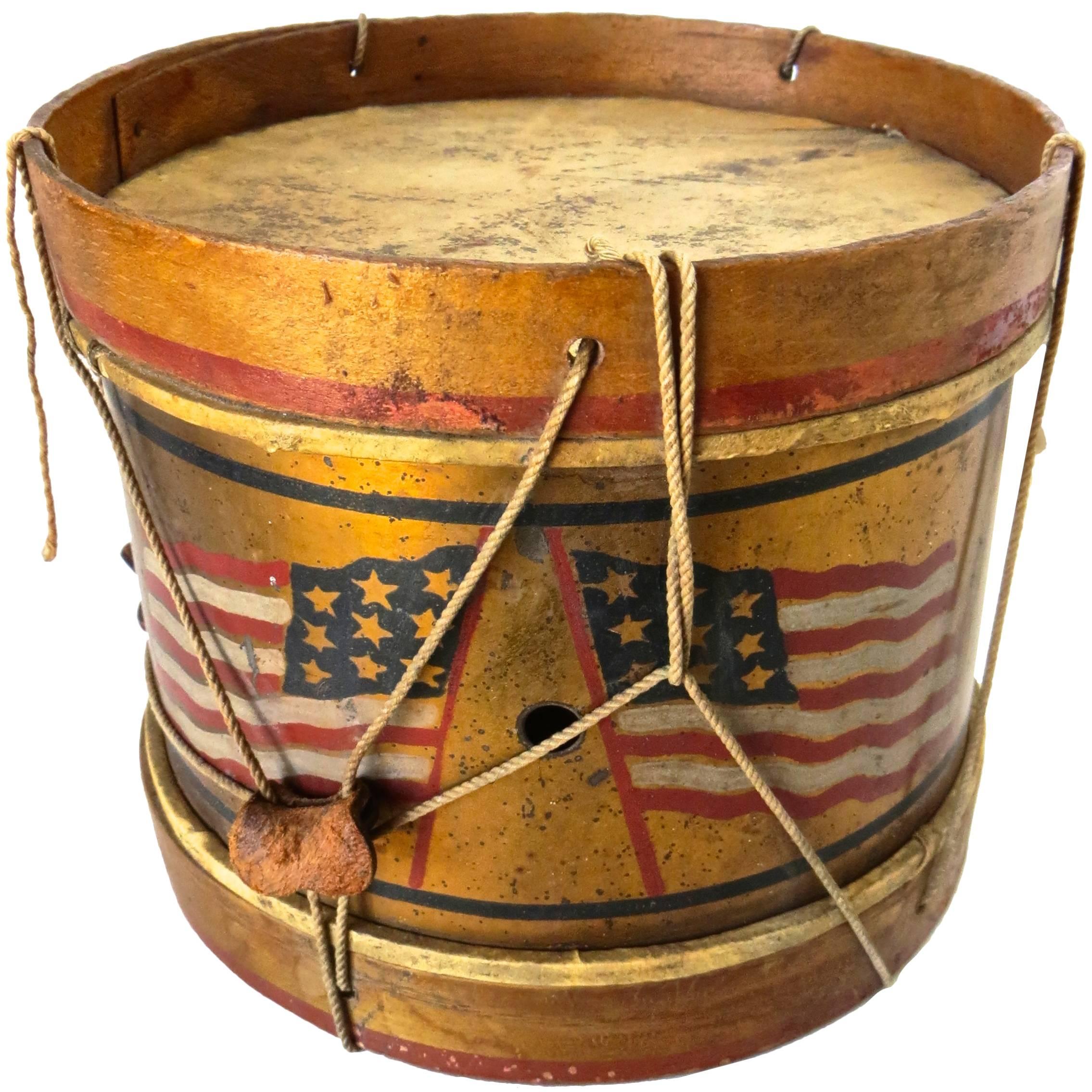 Patriotic Child's Toy Drum, circa 1890s