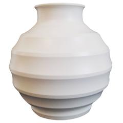 Vintage "Moonstone" Vase Designed by Keith Murray, circa 1933