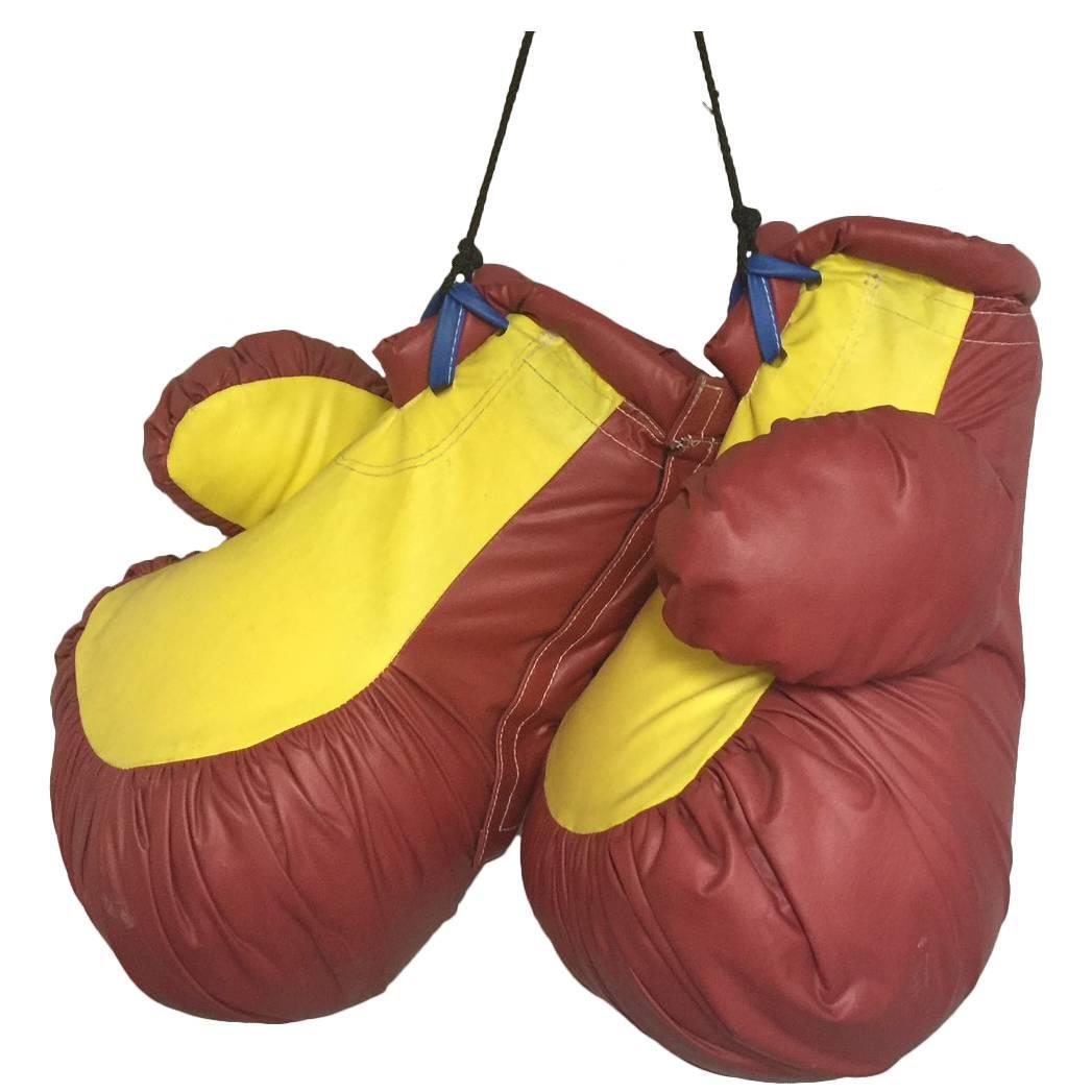 Unique Pair of Vintage Oversized Boxing Gloves For Sale at 1stdibs