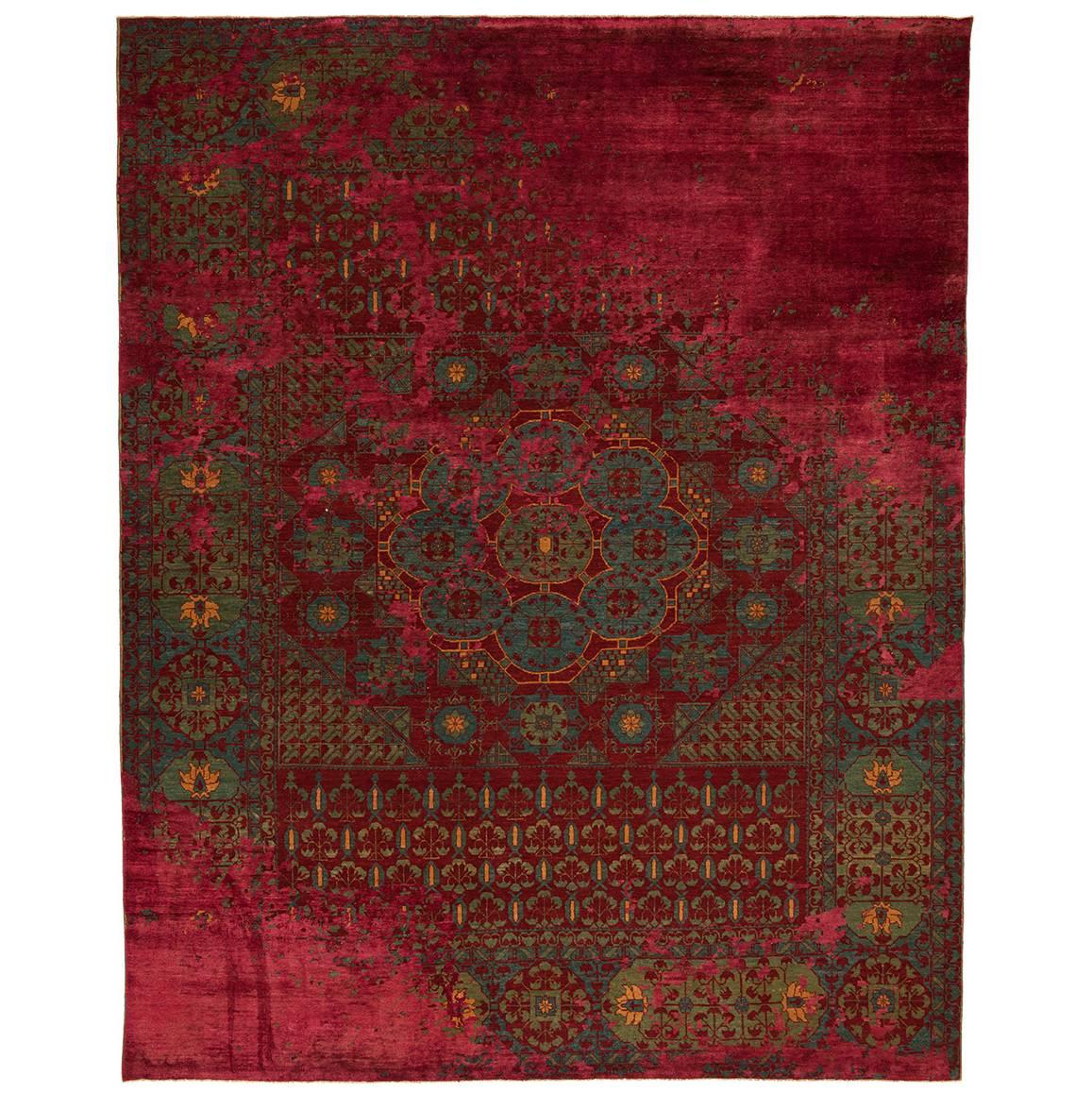 Mamluk Kensington Raved from Erased Heritage Carpet Collection by Jan Kath