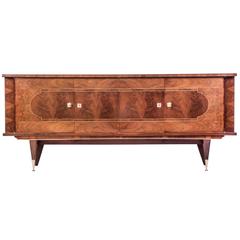 Luxe French Art Deco Buffet/Sideboard in Walnut 12