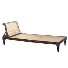 Anglo-Indian Adjustable Rosewood Daybed