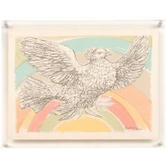 Pablo Picasso 1952 Flying Dove with Rainbow Lithograph