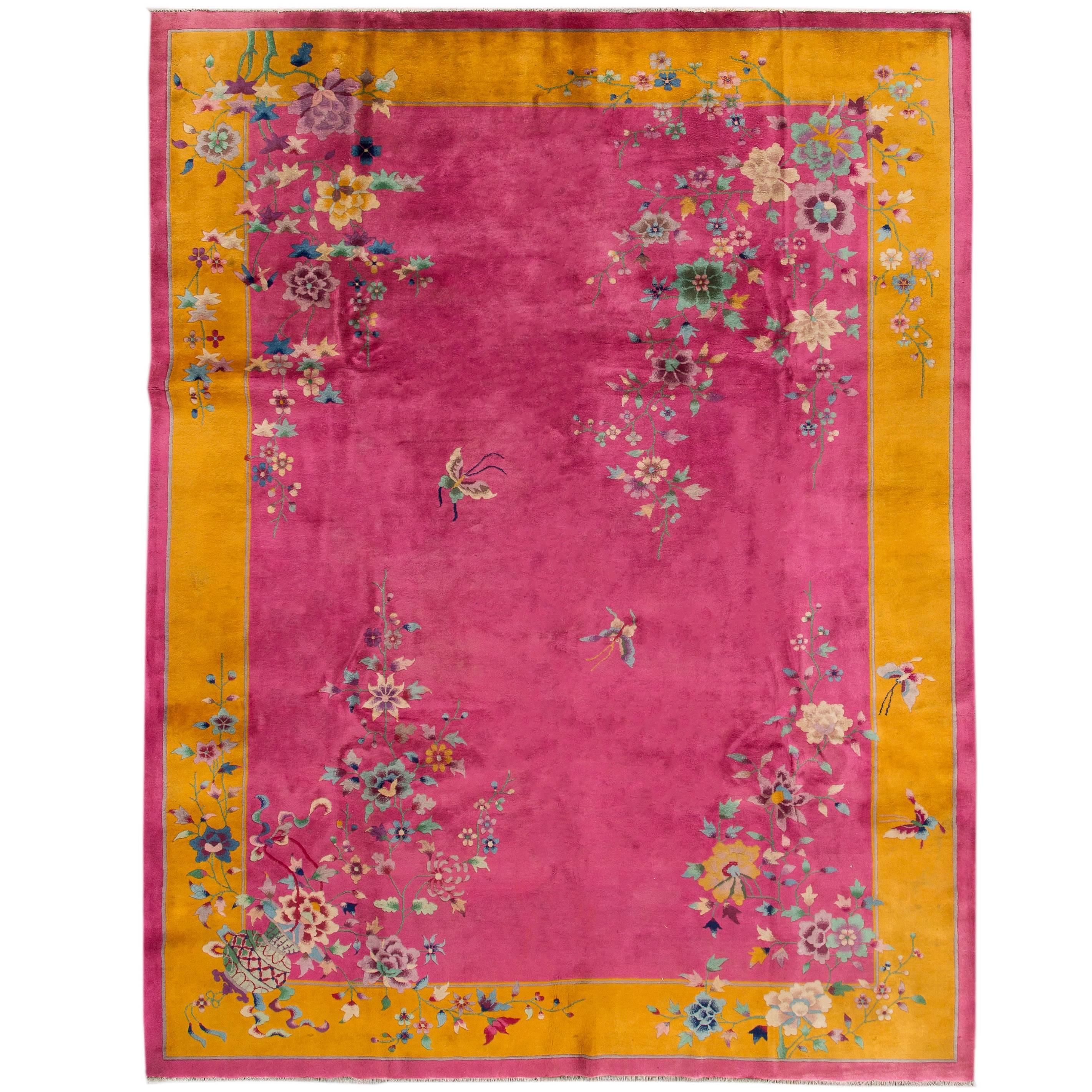Pink Chinese Deco Rug