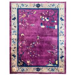 Charming Art Deco Chinese Carpet, circa 1920