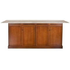 Mid-Century Milo Baughman for Directional Marble-Top Credenza