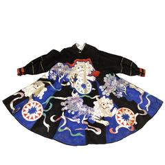 Fong Leng, Coat Suede and Leather Chinese Motifs, Fashion Design