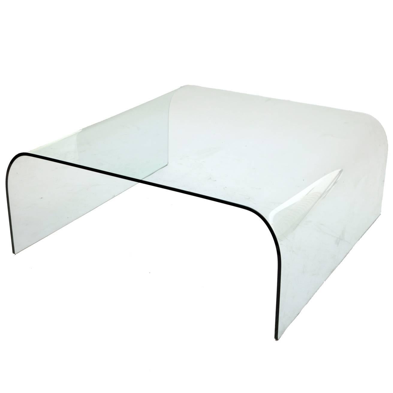 Glass Coffee Table by Pietro Chiesa for Fontana Arte, Mid-20th Century