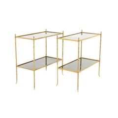 French Mid-Century Brass Tables in the Manner of Maison Baguès or Jansen 10
