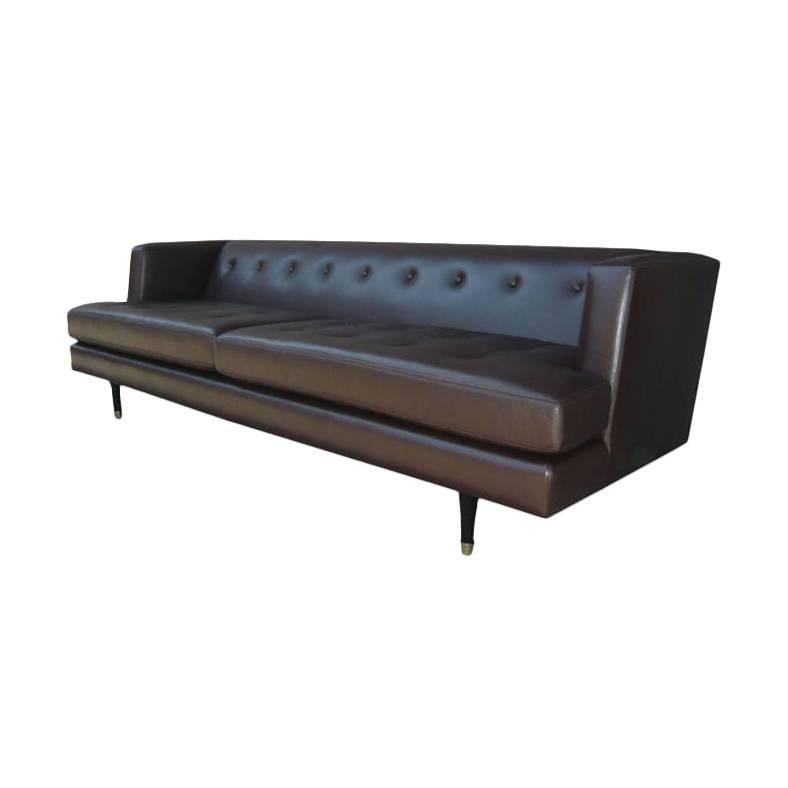 Dirk Leather Hedge Sofa For Sale