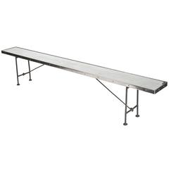 Folding Aluminum and Steel Ship's Bench