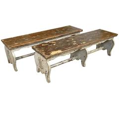 Pair of 19th Century Benched from Portugal
