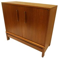 1950s American Mid-Century Mahogany Rare Bar Cabinet by Brown Saltman