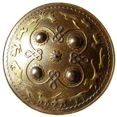 Indo-Persian Koftgari Shield, Early 19th Century