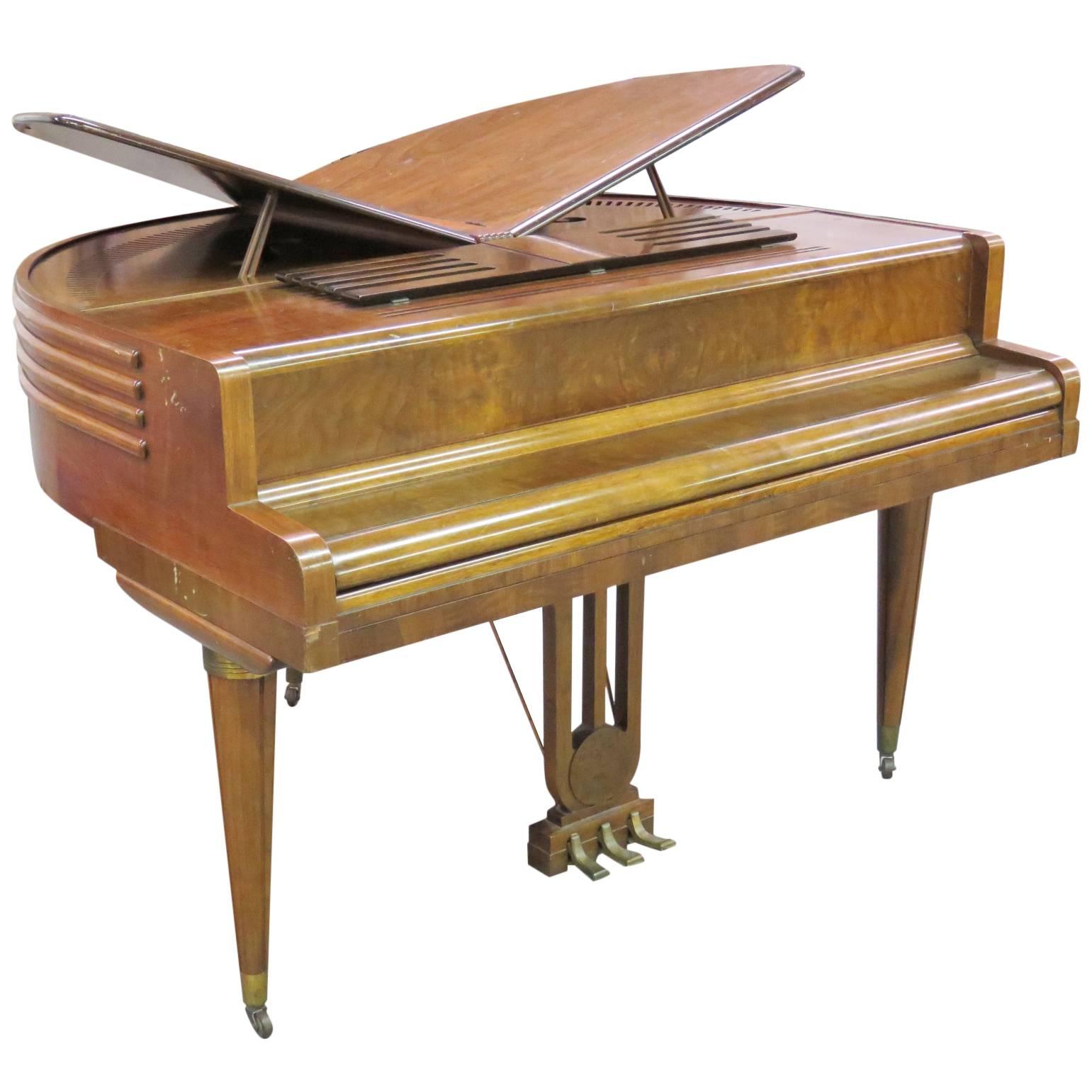 Rare Wurlitzer Art Deco Butterfly Grand Piano