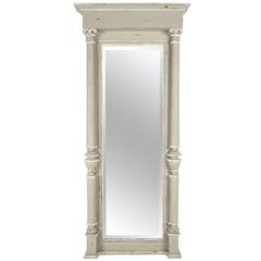 French 19th Century Antique Empire-style Standing Wall Mirror