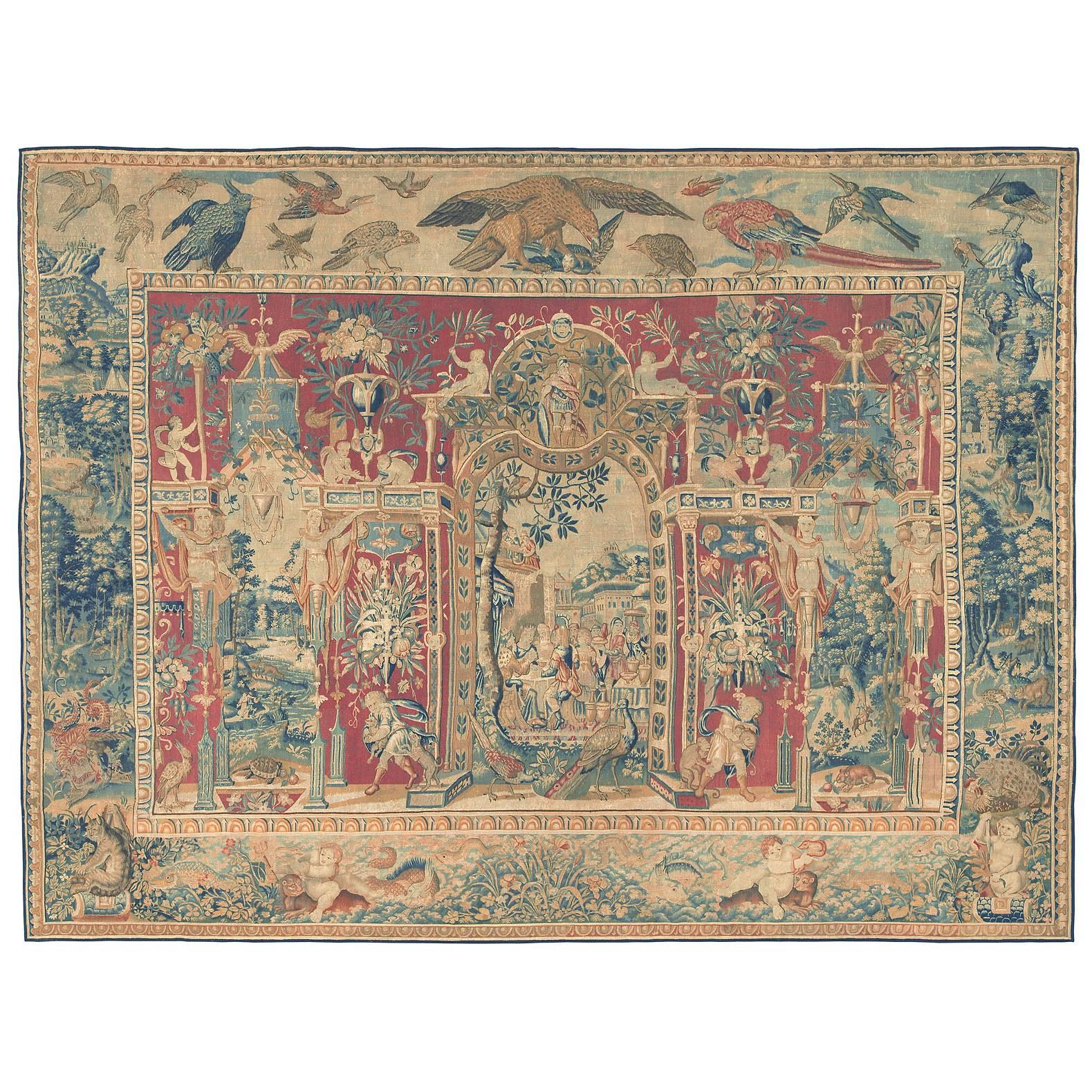 Wandteppich aus dem späten 16. Jahrhundert