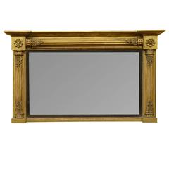 William IV Gilded Overmantel Mirror