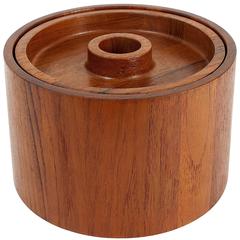 Jens Quistgaard Danish Modern Teak Ice Bucket by Dansk, Denmark, 1960s 4