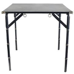 Jacques Adnet 1950s Folding Game Table