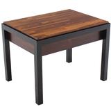 Mid-Century Modern Rosewood Ebonised Legs End or Side Table