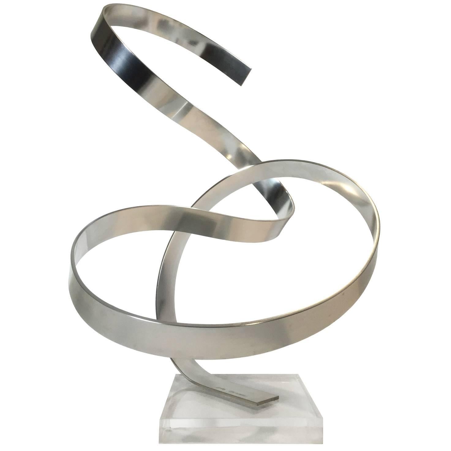 Large Loop Aluminum Ribbon Sculpture by Dan Murphy