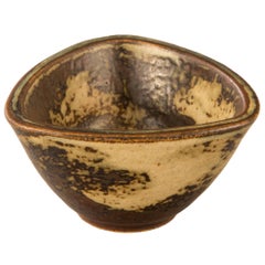 Jais Nielsen for Royal Copenhagen, Small Danish Glazed Stoneware Bowl