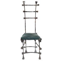 Sculptural Metal Chair by Marsura