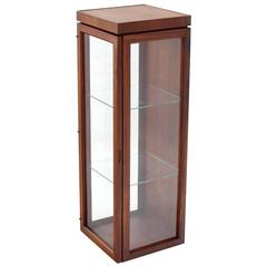 Solid Teak Tabletop Display Cabinet