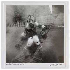 Arthur Tress Joueur de hockey NYC 1972 Photographie