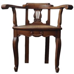 Pair of 1940s Hand-Carved Guatemalan Colonial Chairs