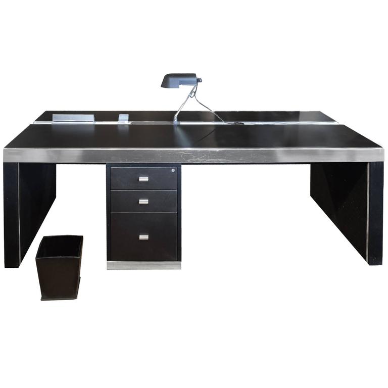 Italian MidCentury Executive Desk For Sale at 1stDibs