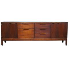 Walnut Credenza by Jens Risom for Risom Design Inc