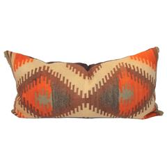 Early 20th Century Geometric Navajo Saddle Blanket Bolster 1