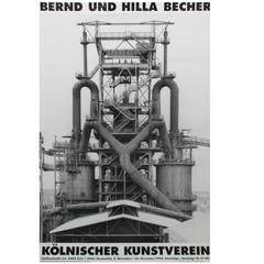 Bernd and Hilla Becher Signed Poster Kolnischer Kunstverein, 1990