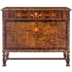 Carl Malmsten, Swedish Brich, Macassar Ebony and Marquetry Commode
