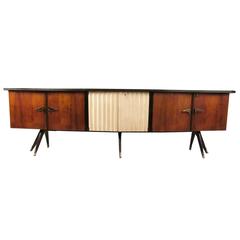 Large Mid-Century Modern Italian Rosewood Sideboard 1