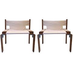 Georges Candilis and Anja Blomstedt, Pair of Armchairs, circa 1969, Italy