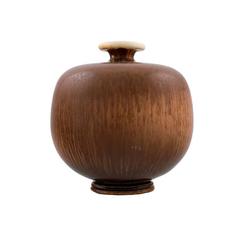 Berndt Friberg Studio Art Pottery Vase, Modern Swedish Design