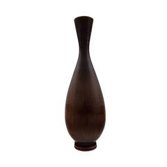 Large Berndt Friberg Studio Art Pottery Vase, Modern Swedish