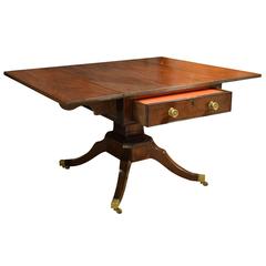 Antique Regency Mahogany Pembroke Library Table