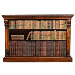 Regency Rosewood Open Bookcase