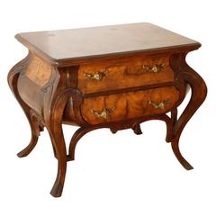 Vintage Olivewood Double-Sided Commode