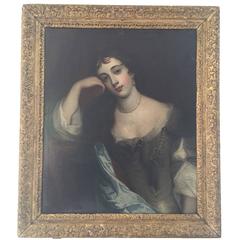 19th Century School of Peter Lilley Painting of a Woman