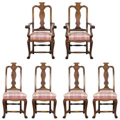 19th Century Set of Six Continental Provincial Dining Chairs 8