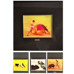 Barenca, 1994, Spain.,Set of Four Lithography about Bull Fight