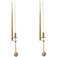 Retro Pair of Candle Sconces by Pierre Forssell for Skultuna